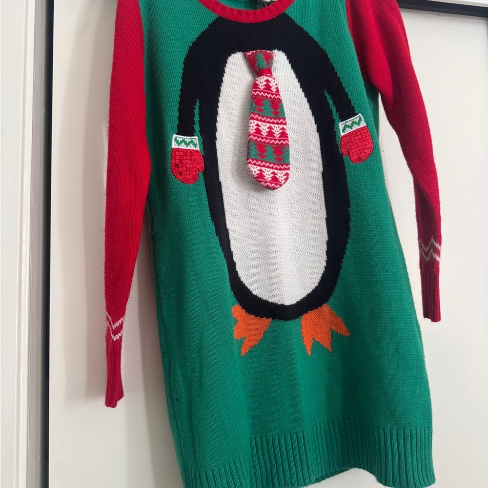 Festive Penguin Ugly Christmas Sweater